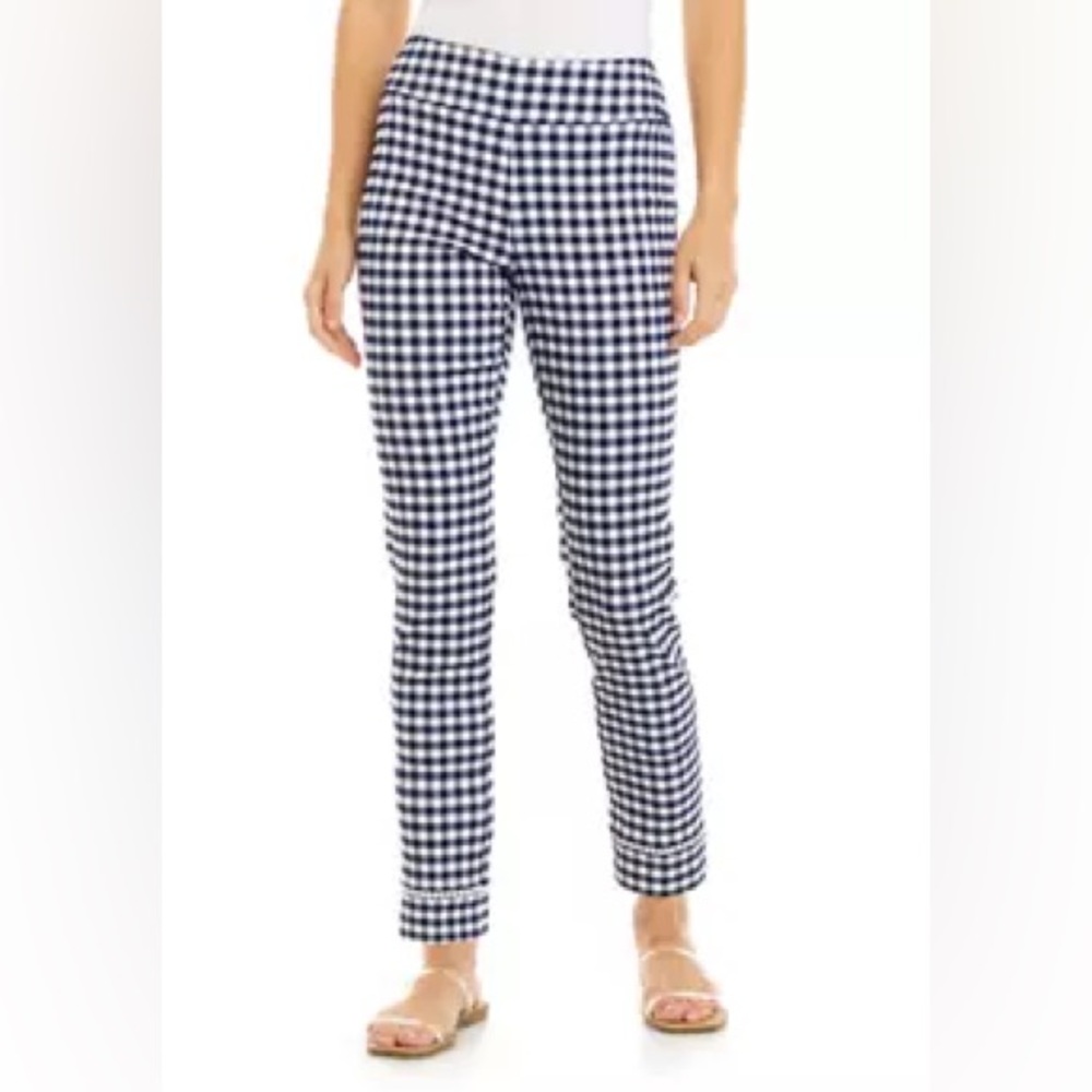 Crown & Ivy Gingham Ankle Pants